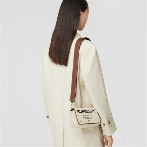 Burberry Small Horseferry Canvas Crossbody Bag